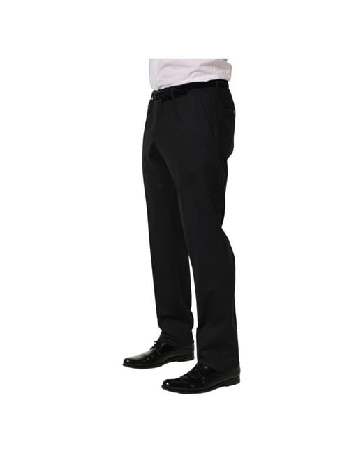 Dolce & Gabbana Black Suit Trousers for men