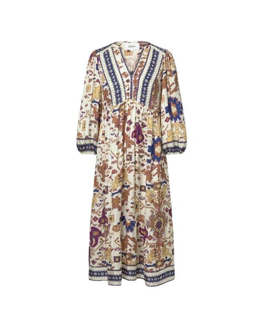 Ba&sh Multicolor Bohemian Midi Kleid Valley