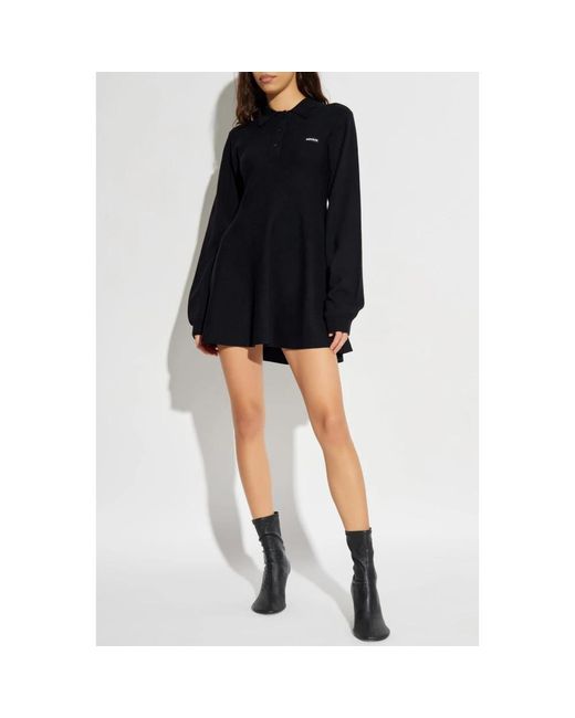 ROTATE BIRGER CHRISTENSEN Black Knitted Dresses