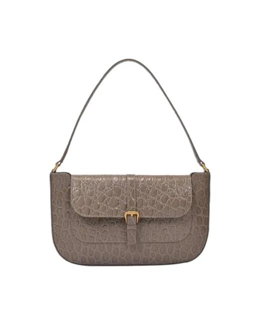 By Far Gray Shoulder Bags