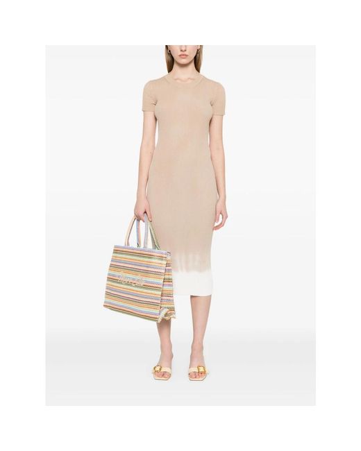 Staud Natural Midi Dresses