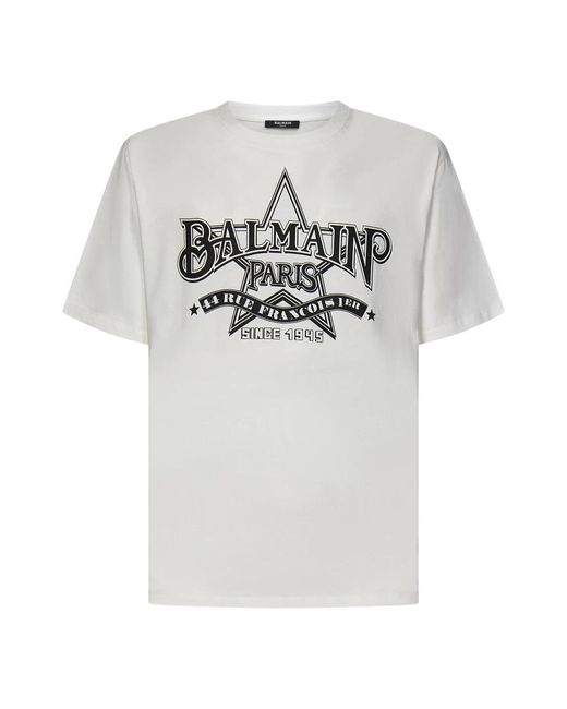 Balmain Gray T-Shirts for men