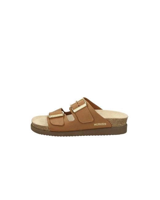 Mephisto Brown Sliders