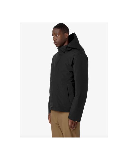K-Way Black Light Jackets for men