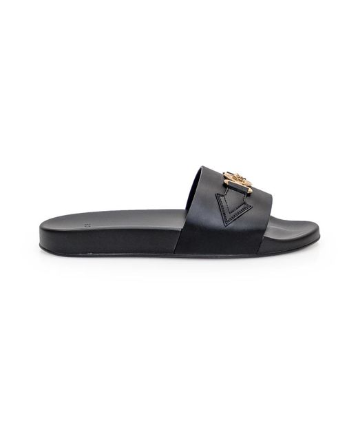 Versace Black Sliders for men