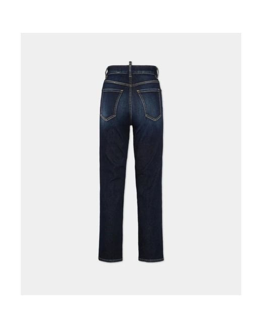DSquared² Blue Cropped Jeans