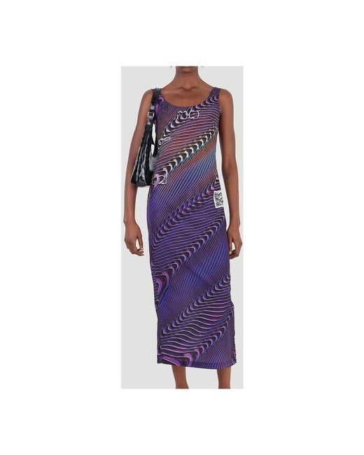Maisie Wilen Purple Midi Dresses