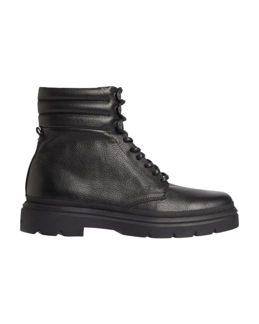 Calvin Klein Black Lace-Up Boots for men