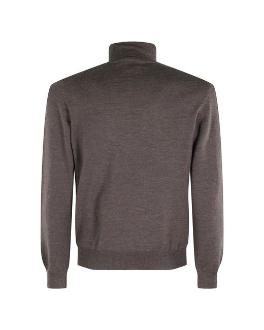 Tagliatore Gray Turtlenecks for men