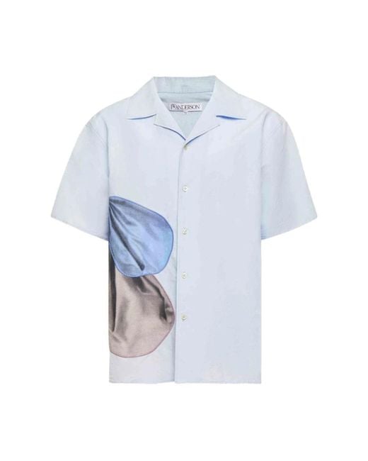 J.W. Anderson Blue Short Sleeve Shirts for men
