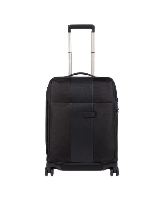 Piquadro 4 Wheel Cabin Suitcase in het Black