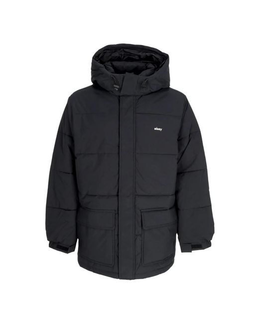 Obey Blue Winter Jackets for men
