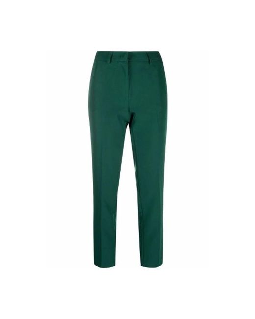 Blanca Vita Green Slim-Fit Trousers