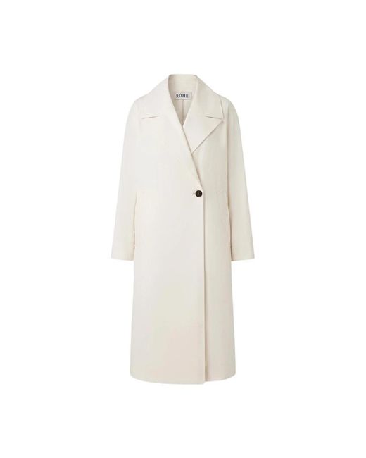 Rohe White Double-Breasted Coats