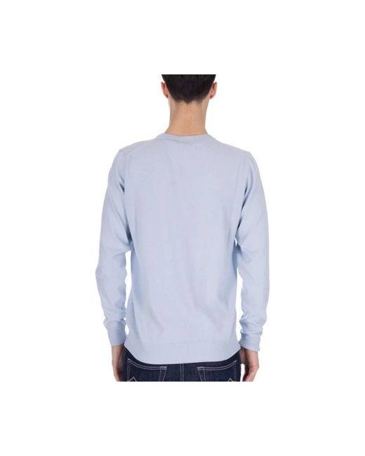 Brooksfield Baumwoll pullover sweater mit logo,baumwollpullover mit logo,baumwoll-pullover mit logo in Blue für Herren