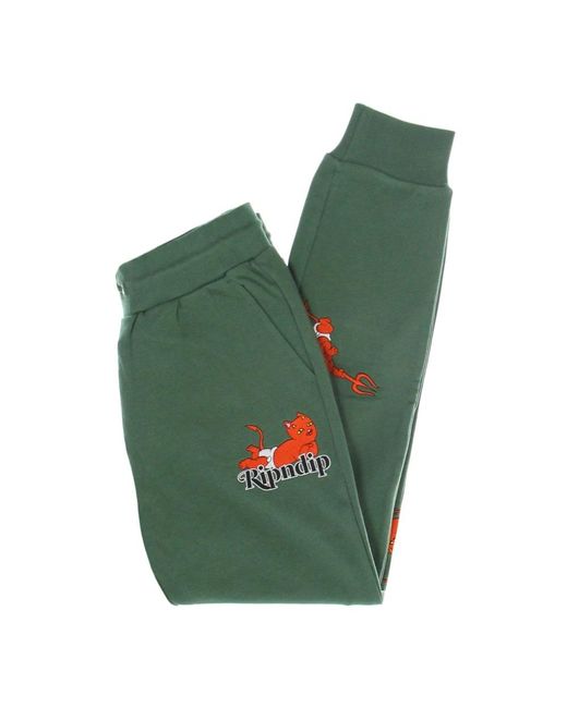 RIPNDIP Devil Babies Lichtgewicht Trainingsbroek in het Green voor heren