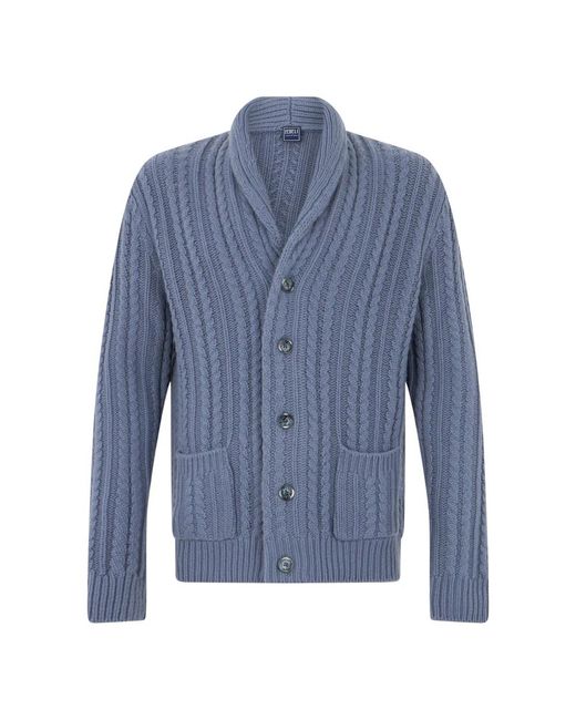 Cardigans Fedeli pour homme en coloris Blue