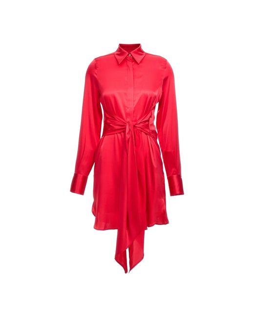Le twins Red Shirt Dresses