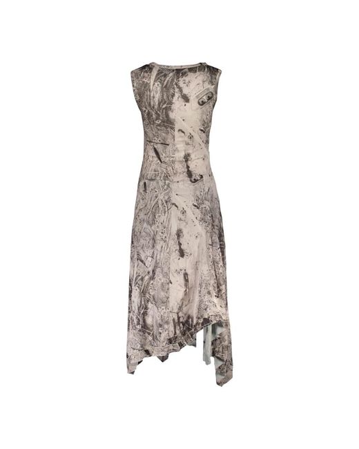 Desigual Brown Midi Dresses