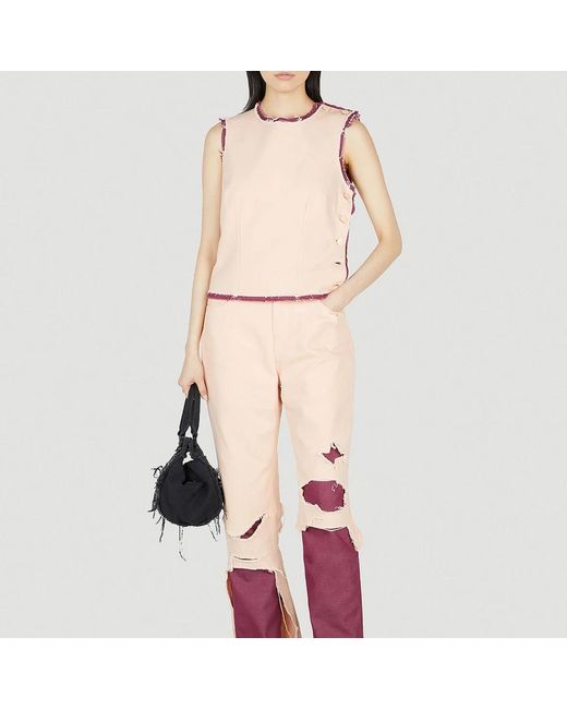Raf Simons Pink Straight Jeans