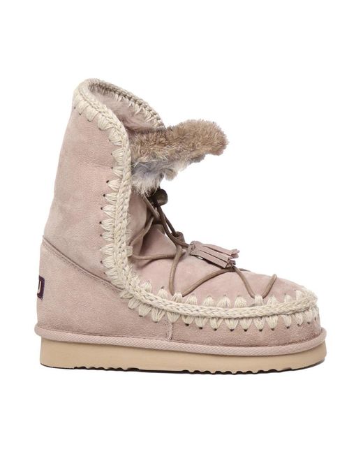 Mou Pink Winter Boots