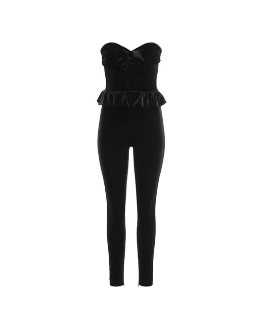 Alessandra Rich Black Jumpsuits