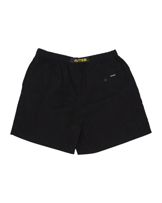 Iuter Black Casual Shorts for men
