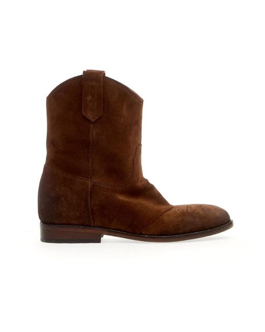 Strategia Brown Cowboy & Biker Boots