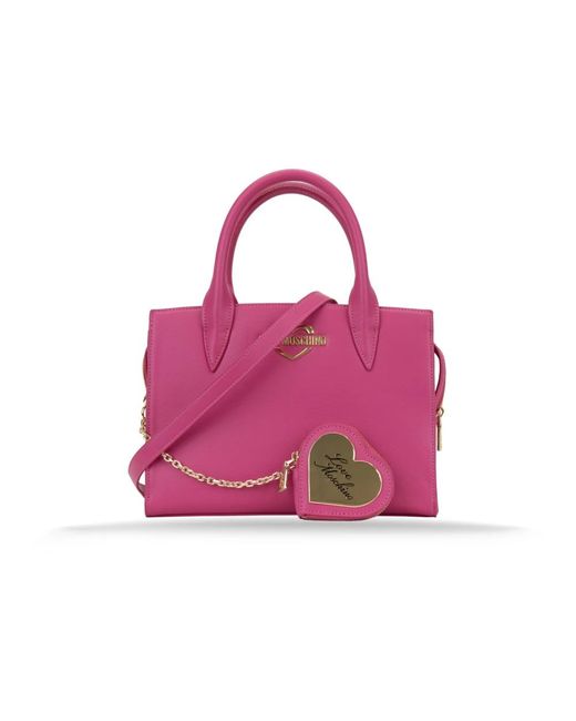Handbags di Moschino in Pink