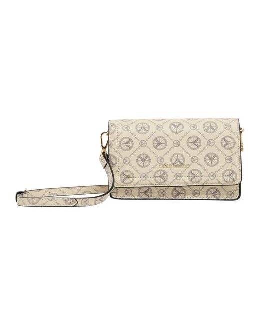 Shoulder Bags di carlo colucci in Metallic