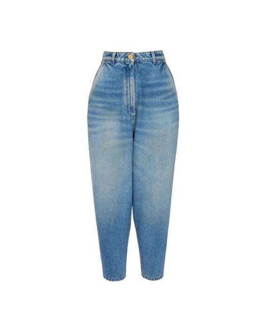 Balmain Blue Loose-Fit Jeans