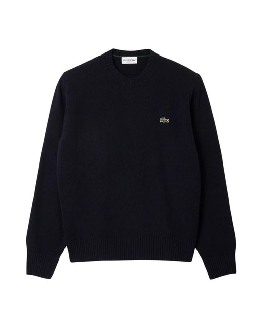 Lacoste Blue Round-Neck Knitwear for men
