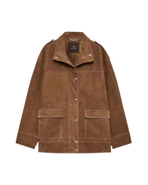 Anine Bing Brown Leather Jackets
