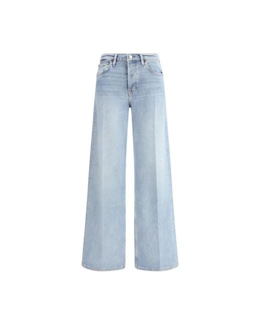 Wide Jeans Re/done en coloris Blue