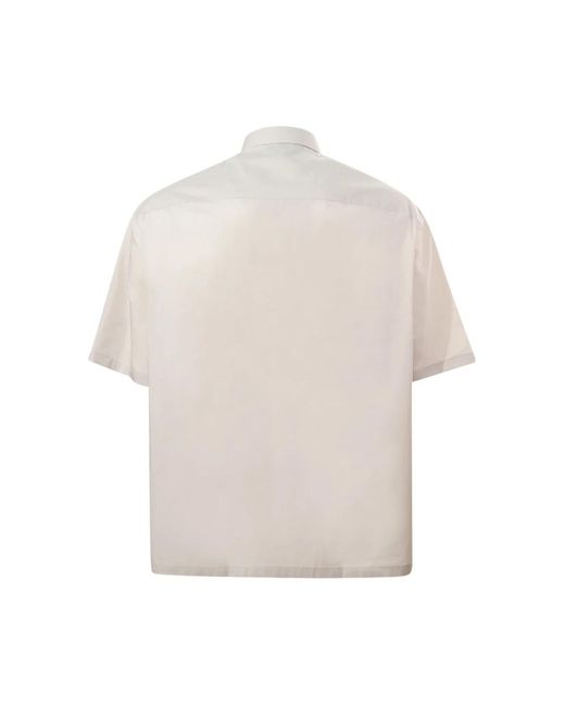 Emporio Armani Natural Short Sleeve Shirts for men