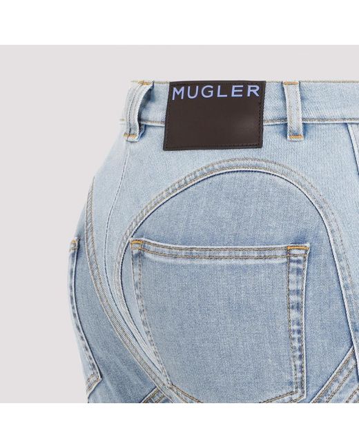 Mugler Blue Hellblaue jeans