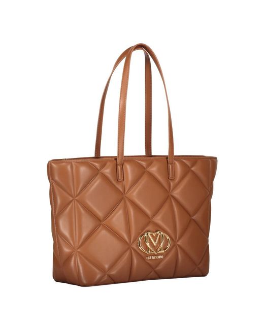 Love Moschino Brown Tote Bags