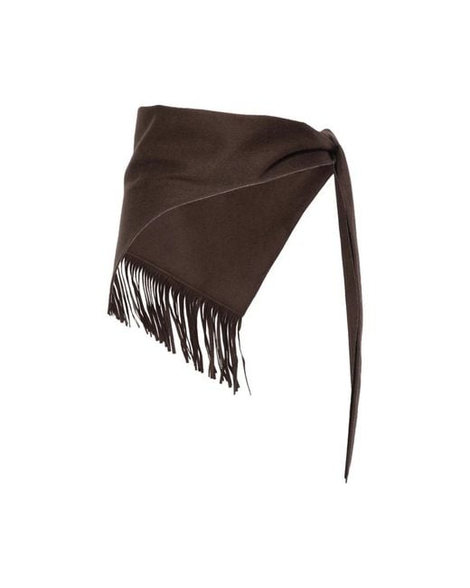 Carven Brown Winter Scarves