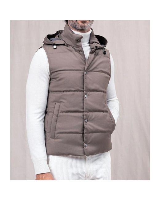 Montecore Brown Waistcoats for men