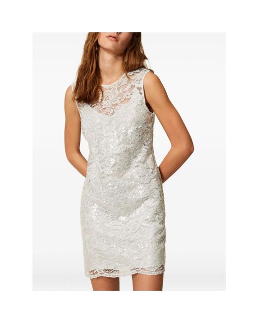 Twinset White Party Dresses