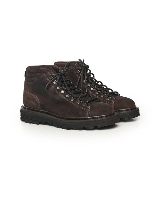 Sturlini Black Lace-Up Boots for men