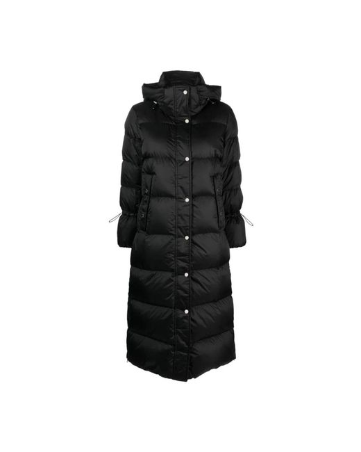 Moorer Jassen ,Zwart ,Nylon Zwarte Puffer & Down Coat in het Black