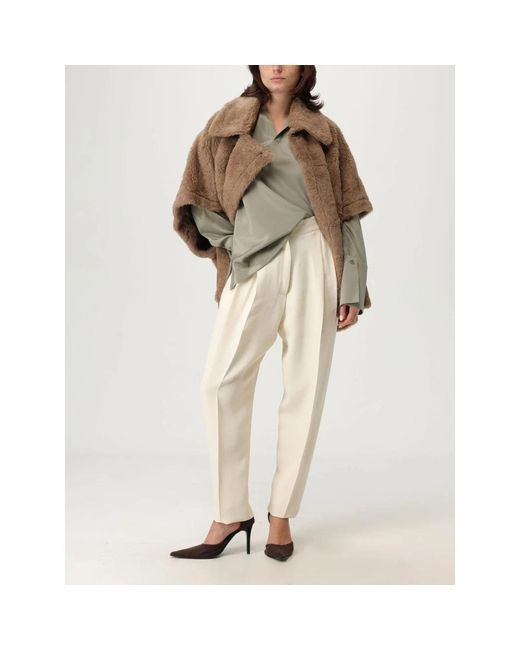 Max Mara Relaxed Fit Top Met Lange Mouwen in het Gray