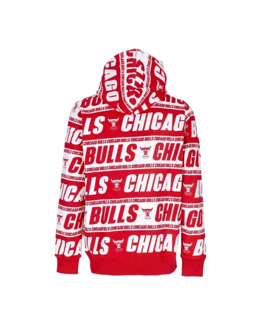 Hoodies Mitchell & Ness de hombre de color Red
