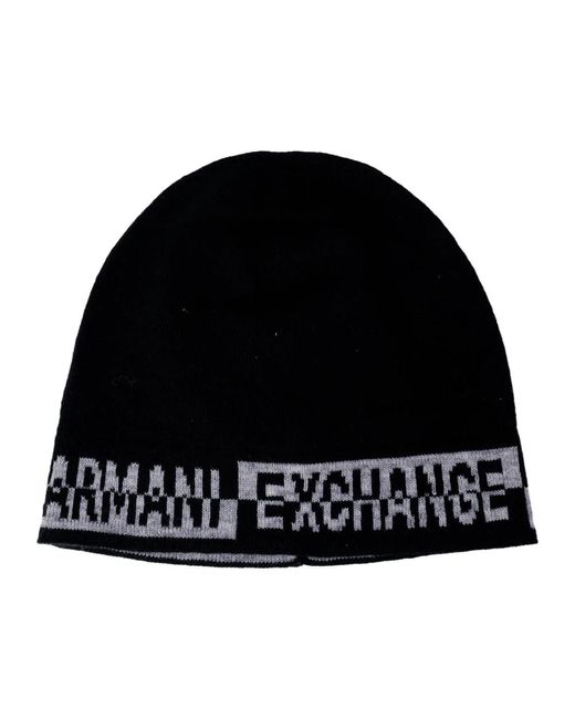 Armani Exchange Stylische schwarze kappe in Black für Herren