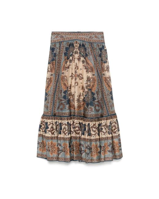 Midi Skirts di Zimmermann in Natural