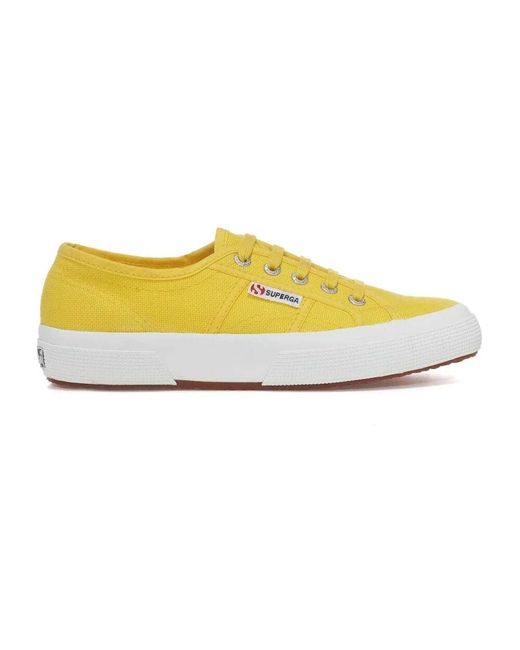 Superga Yellow Klassische Baumwollschuhe
