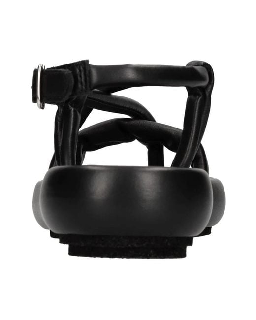 Patrizia Bonfanti Black Flat Sandals