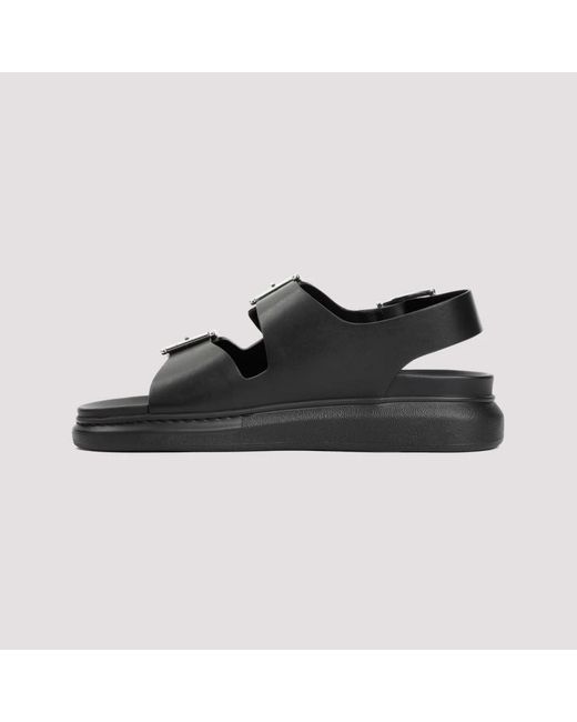 Alexander McQueen Hybrid double buckle sandalen in Black für Herren
