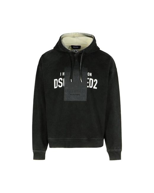 Hoodies di DSquared² in Black da Uomo